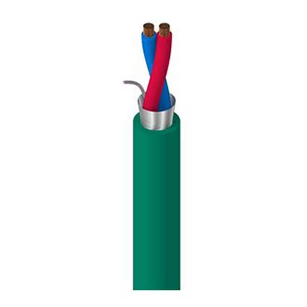 BELDEN - KNX Cable, 1P*0.8mm, Solid BC, PE Insulation, Shielded, LSZH Jacket, Drain Wire, CPR Eca, Green, 500M/Reel