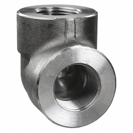 90° Elbow, Forged Steel, 2Inch x 2Inch Fitting Pipe Size, Female NPT x Female NPT