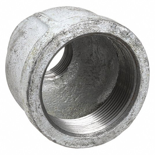 Reducing Coupling, Malleable Iron, 3/8 in x 1/4 in Pipe Size, NPT x NPT, Class 150