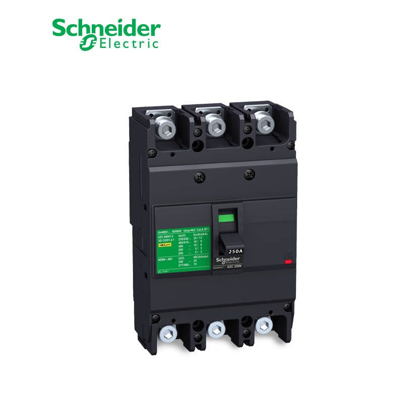 SCHNEIDER - MCCB Breaker, EasyPact EZC250N, 3P, 175A, 25kA 400/415V, TMD Trip Unit