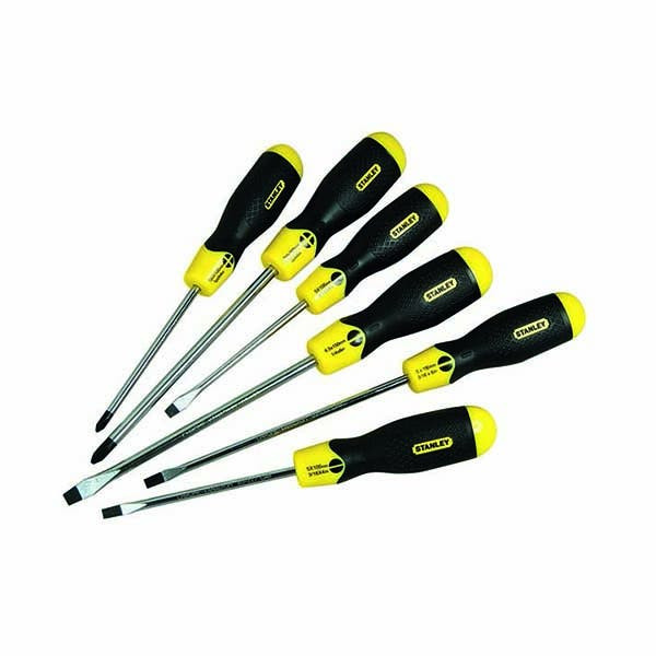 STANLEY - Cushion Grip™ Screwdriver Slotted Phillips Set, 6 Pieces