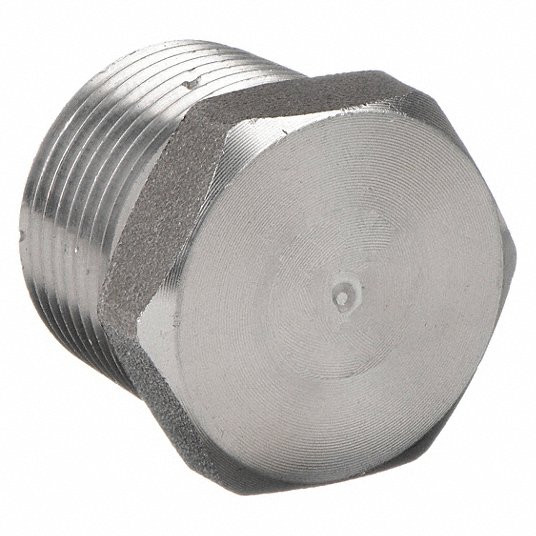 Hex Head Plug: 1/4Inch Fitting Pipe Size, Forged Steel, Black, Male NPT