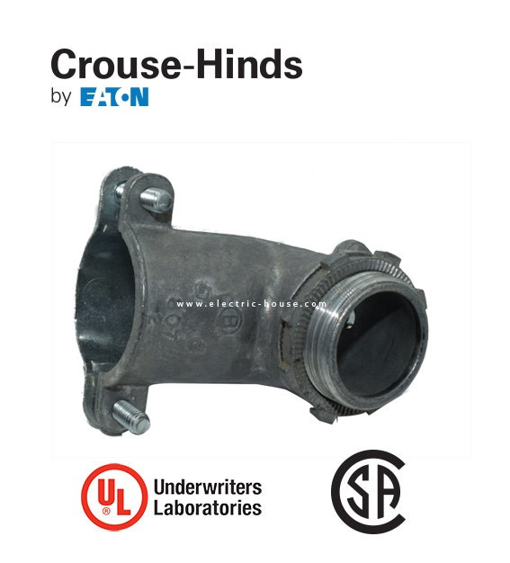 CROUSE HINDS - Connector Flex Squeeze 90D Angle Zinc Die Cast 4"