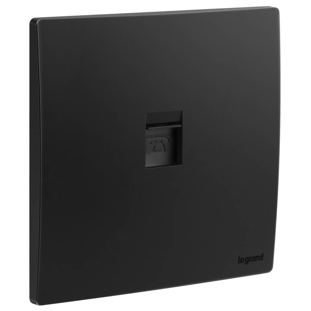 Legrand - Telephone Plug - RJ11 - Malia - Black