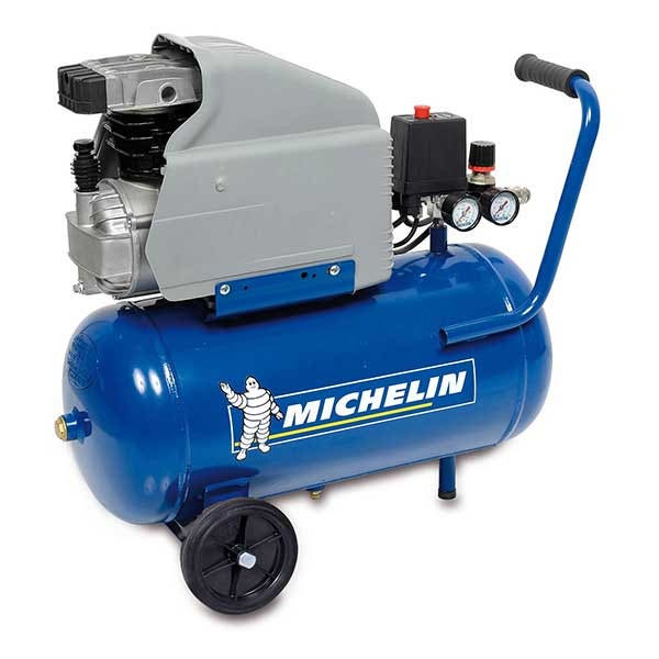 MICHELIN - MB24 Wheeled Electric Air Compressor, 2HP Motor, 24 L, 220V