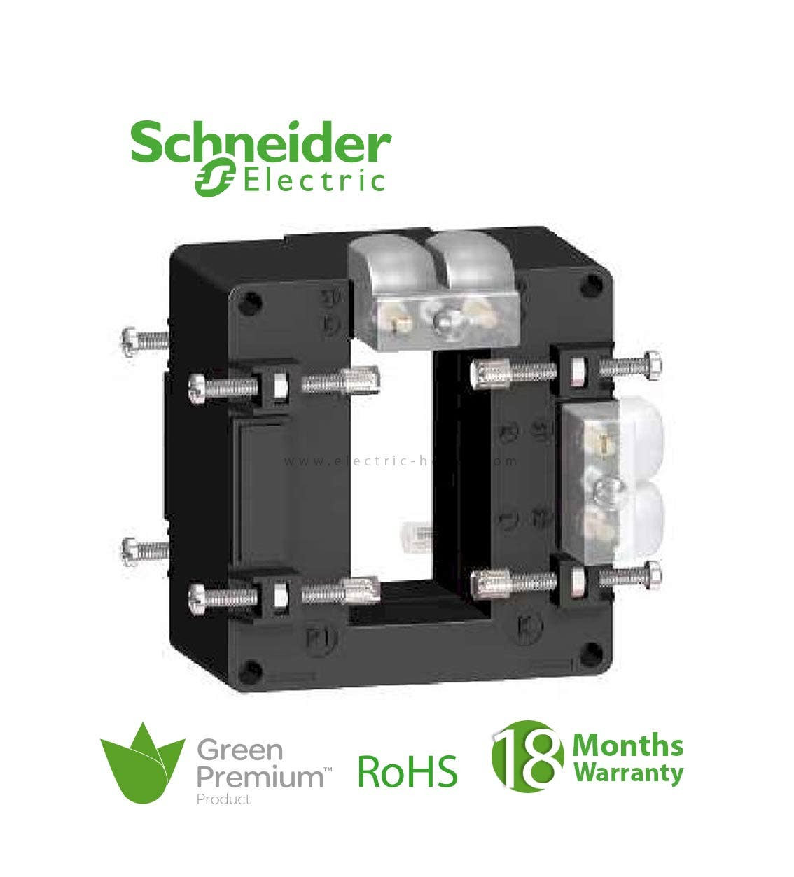 SCHNEIDER - Current Transformer Tropicalised 600 5 Double Output For Bars 32x65