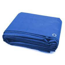 Blue Tarpaulin - 4 x 4 yd - Blue