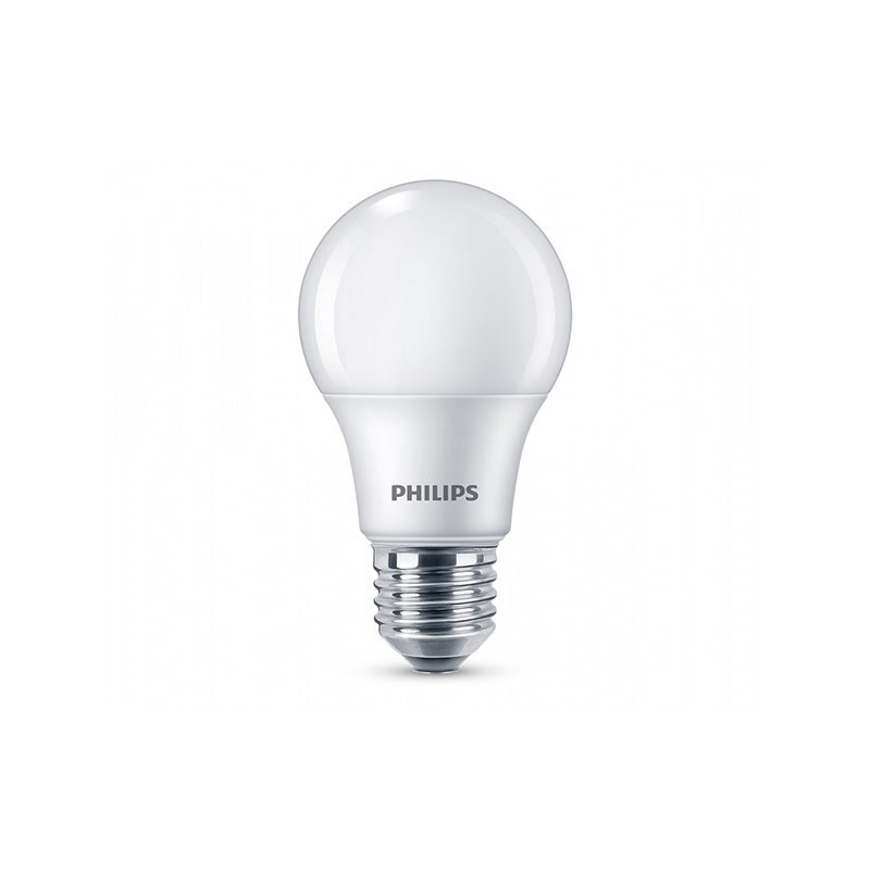 PHILIPS - A60 LED Bulb, E27, 720lm, 7W, Cool Daylight, 6500K, Frosted, 15000Hrs