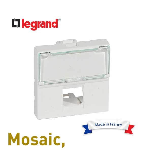 LEGRAND - Faceplate Mosaic, for Single Systimax Connector, 2 Modules, White