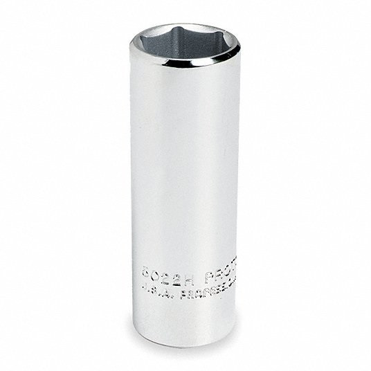Socket, 1/2 in Drive Size, 5/8 in Socket Size, 12-Point 1AN13