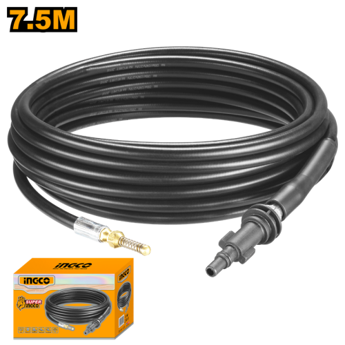 Pipe Cleaning HoseTo High pressure washer Length 7.5m خرطوم تنظيف انابيب مجارى لماكنة ضغط عالى 7.5 متر
