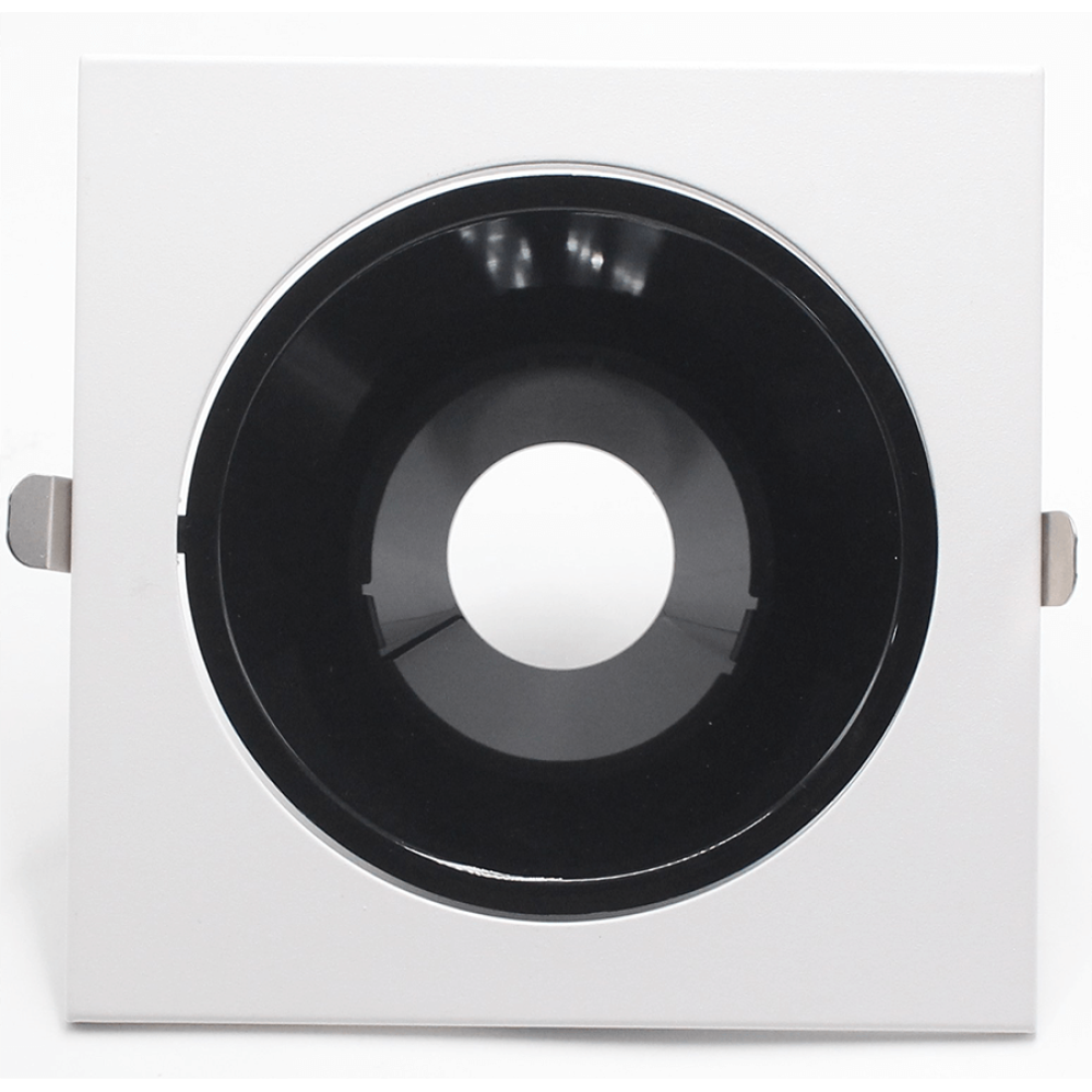 RAMES ALUMINUM RECESSED LUMENZ White & BLACK Single Square