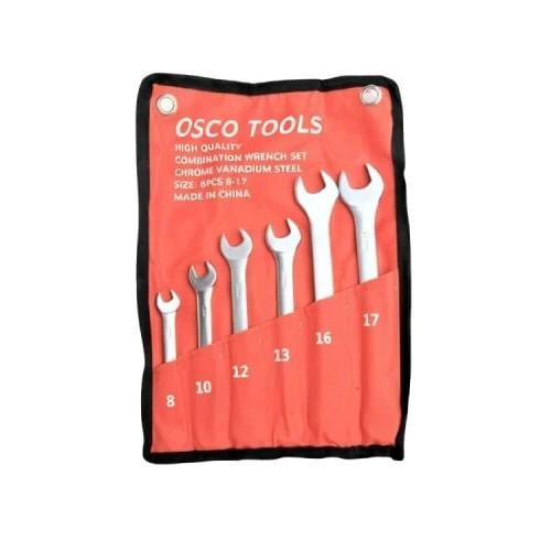 Common key set 10090, Chinese, 6 pieces, sizes 8: 17, from Osco - silver