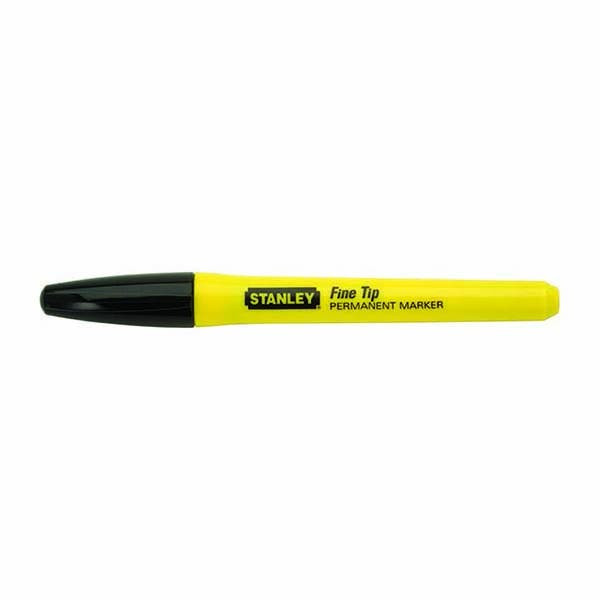 STANLEY - Fine Tip Black Marker, Pack of 2
