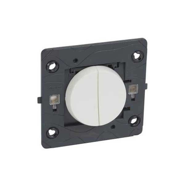 LEGRAND - 2-Way Switch Arteor, 2 Gang, 20A, Round, White