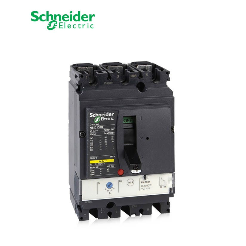 شنايدر - قاطع رئيسي 25 أمبير - ComPact NSX100B, 3P 3d, TMD Trip Unit 25A, 25kA at 415 VAC