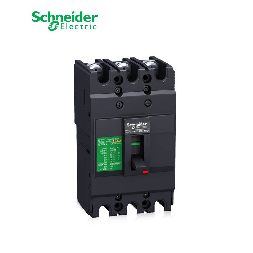 SCHNEIDER - MCCB Breaker, EasyPact EZC100N, 3P, 20A, 15kA 400/415V, TMD Trip Unit