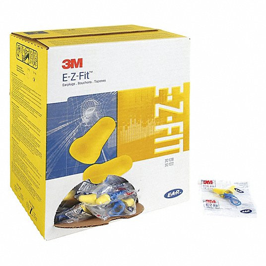 Ear Plugs, Bell, 28 dB , Gen Purpose, Corded, Disposable, Roll-Down, S Earplug Size, 200 PK