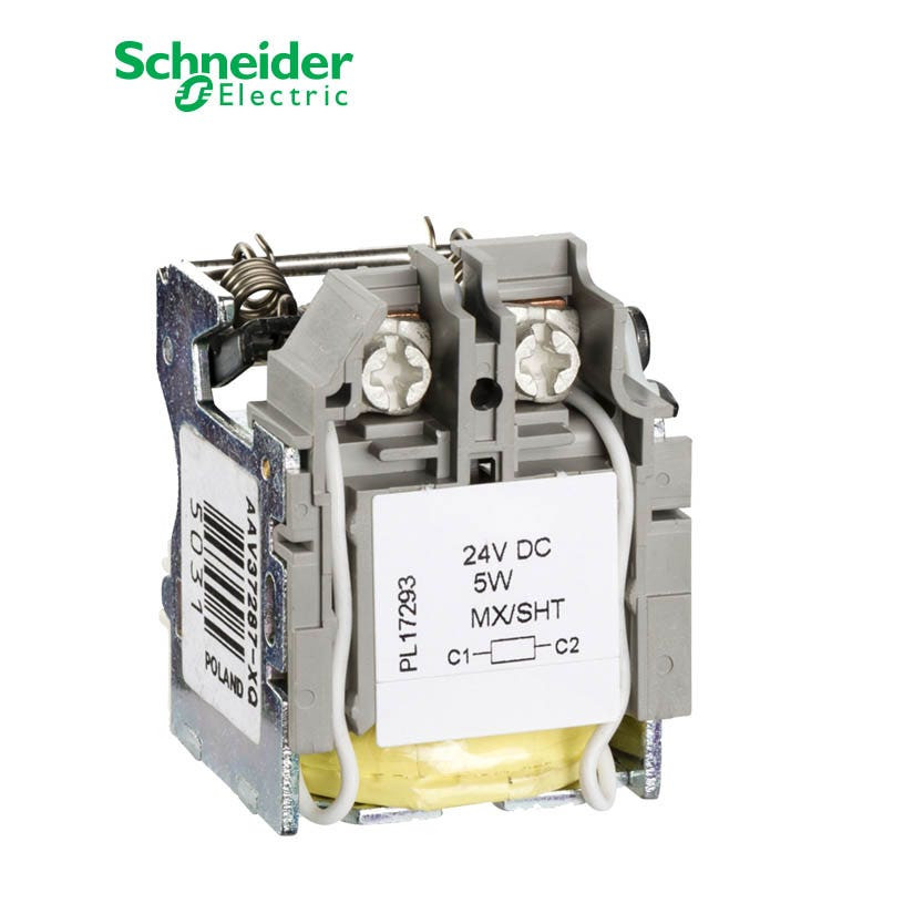 SCHNEIDER - MX Shunt Release, ComPact NSX, Rated Voltage 24 VDC, Screwless Spring Terminal Connections