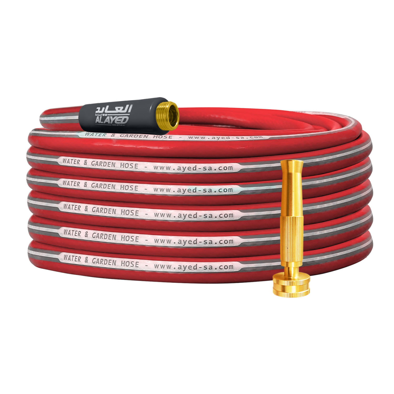 water hose 3/4" 100 Meter - Red/Gray - 100meter - 3/4inch