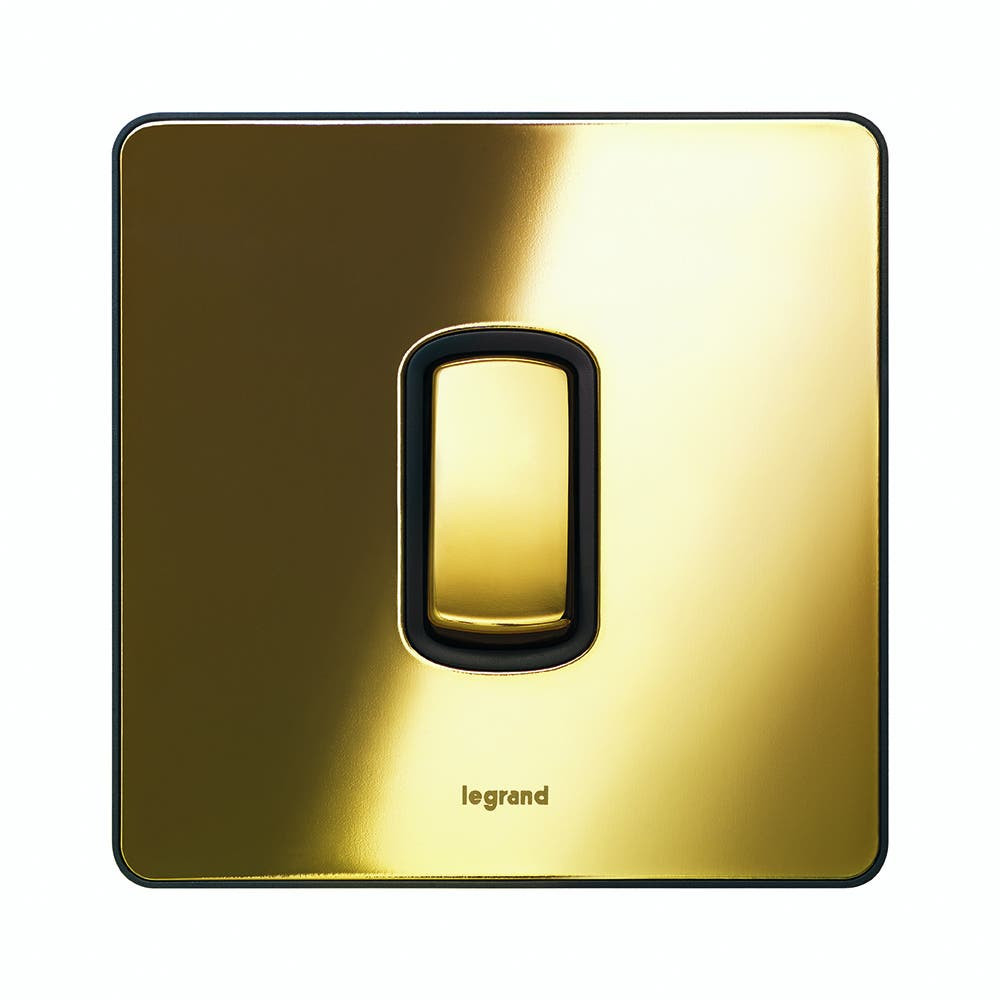 LEGRAND - Single Pole Plate Switch Synergy -1 Gang -2-Way -10 AX -250 V~