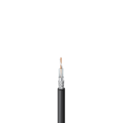 BELDEN - CABLE 1C - 10 AWG - 50 Ohm Wireless Transmission Coax, RG-8, Solid BC, Foil + 90% TC Braid, PVC Jkt