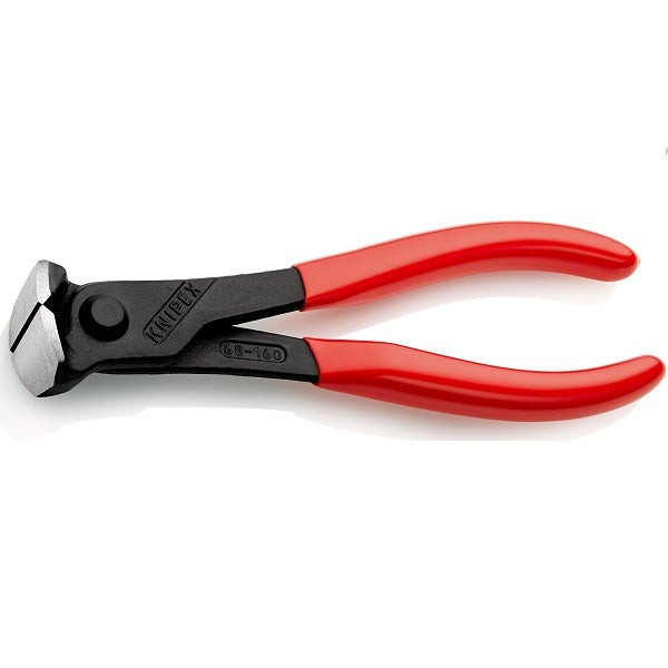 KNIPEX - End Cutting Nipper, Plastic Coated, Black Atramentized, 160 mm