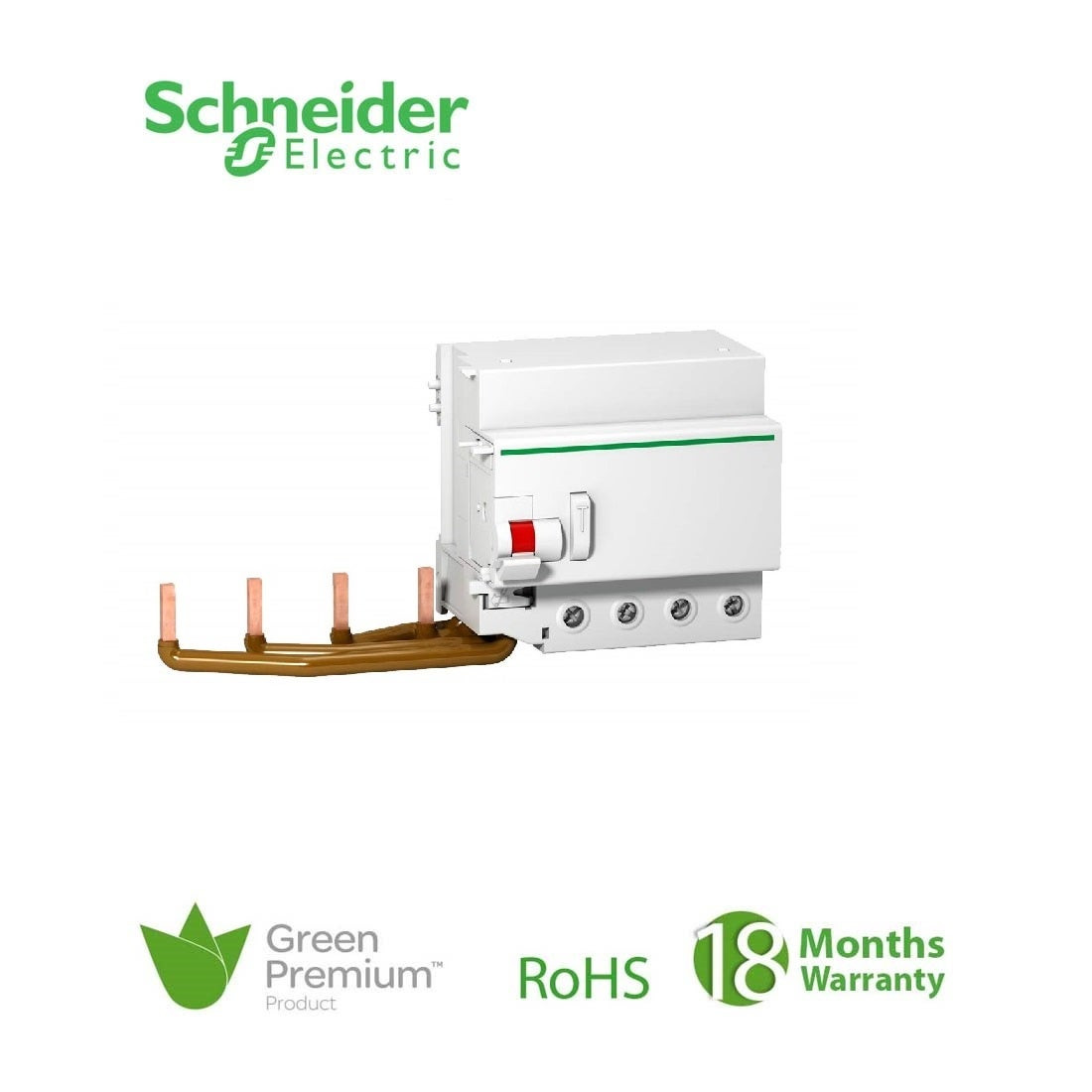 SCHNEIDER - Vigi C120, Earth-Leakage add-on block, 4P, 300 mA, Class AC