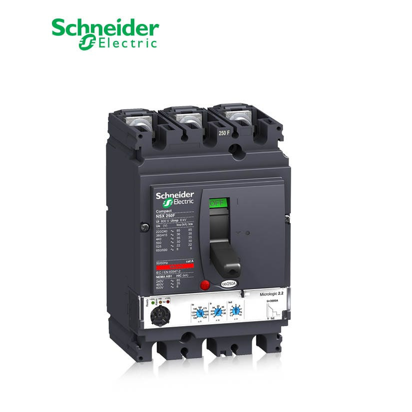 شنايدر - قاطع رئيسي 160 أمبير - ComPact NSX250F, 3P 3d, 36kA at 415 VAC, MicroLogic 2.2 Trip Unit 160A