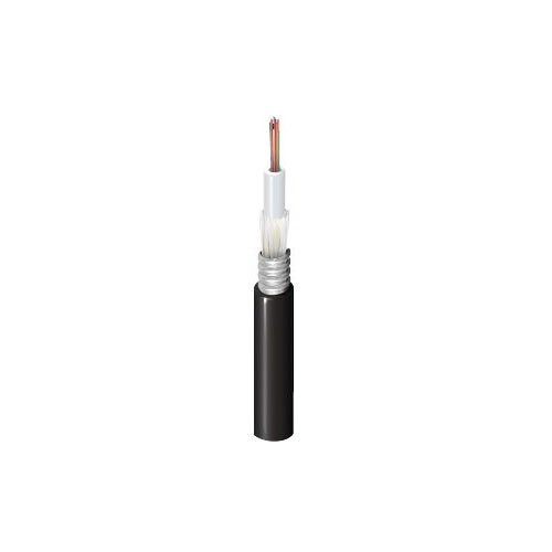 BELDEN - Fiber Optic Cable, 6 core, Single Mode OS2, indoor/outdoor, Corrugated steel tape armor (CST) - black