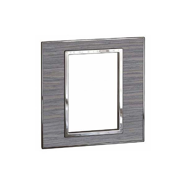 LEGRAND - Plate Arteor, BS, Square, 3 Modules, 1 Gang, Wood Grey Oak