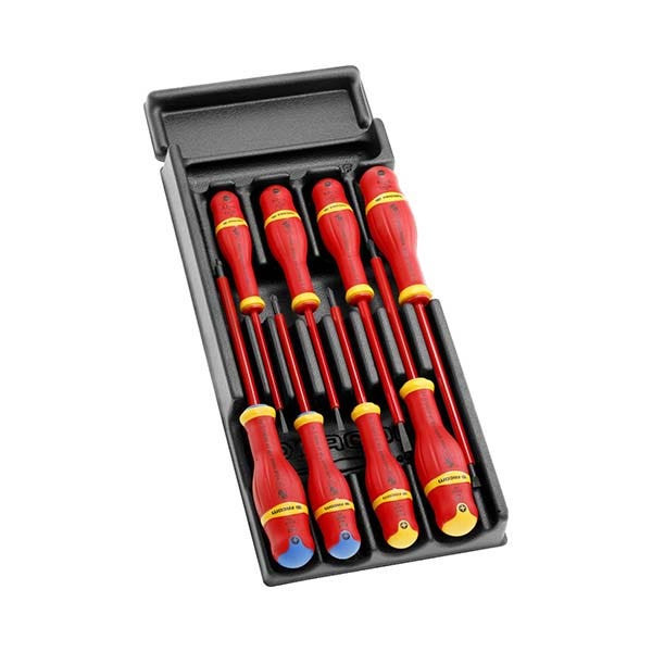 PROTO - Facom Insulated Screwdriver Set, 1000 V, 8 Pieces