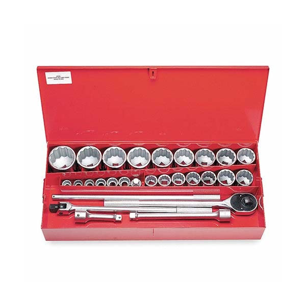 PROTO - 1" Drive Socket Set, 29 Pieces, 12 Point