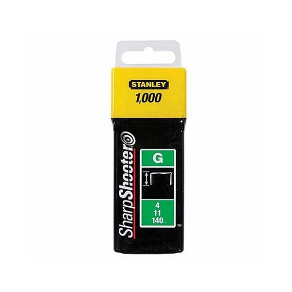 STANLEY - Heavy Duty Staples, Type G, 12mm, 1000 pieces