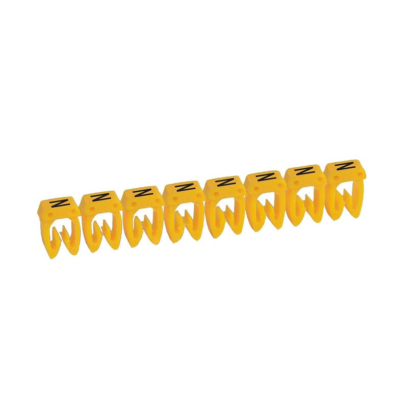 LEGRAND - Marker CAB 3, for Wiring 1.5 to 2.5 mm², Capital Letter 'N'