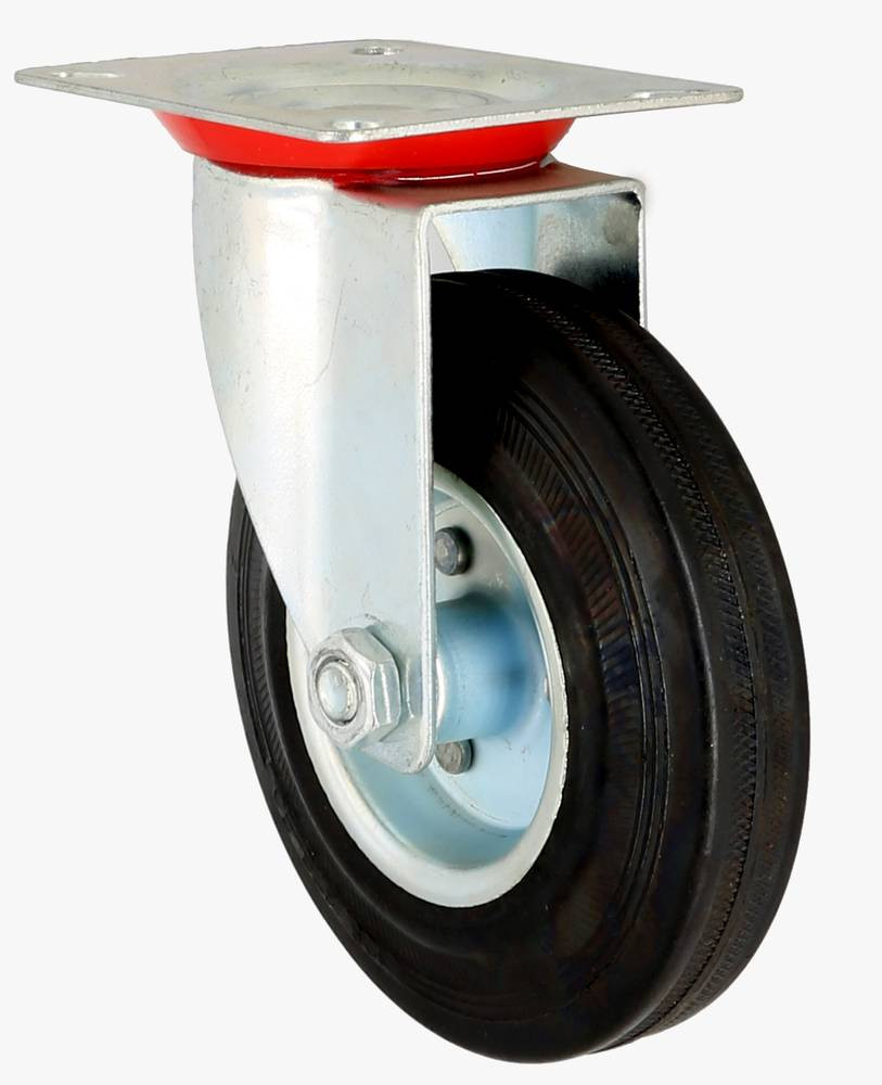 Moving Wheel - 200 mm - Silver-Black-Orange