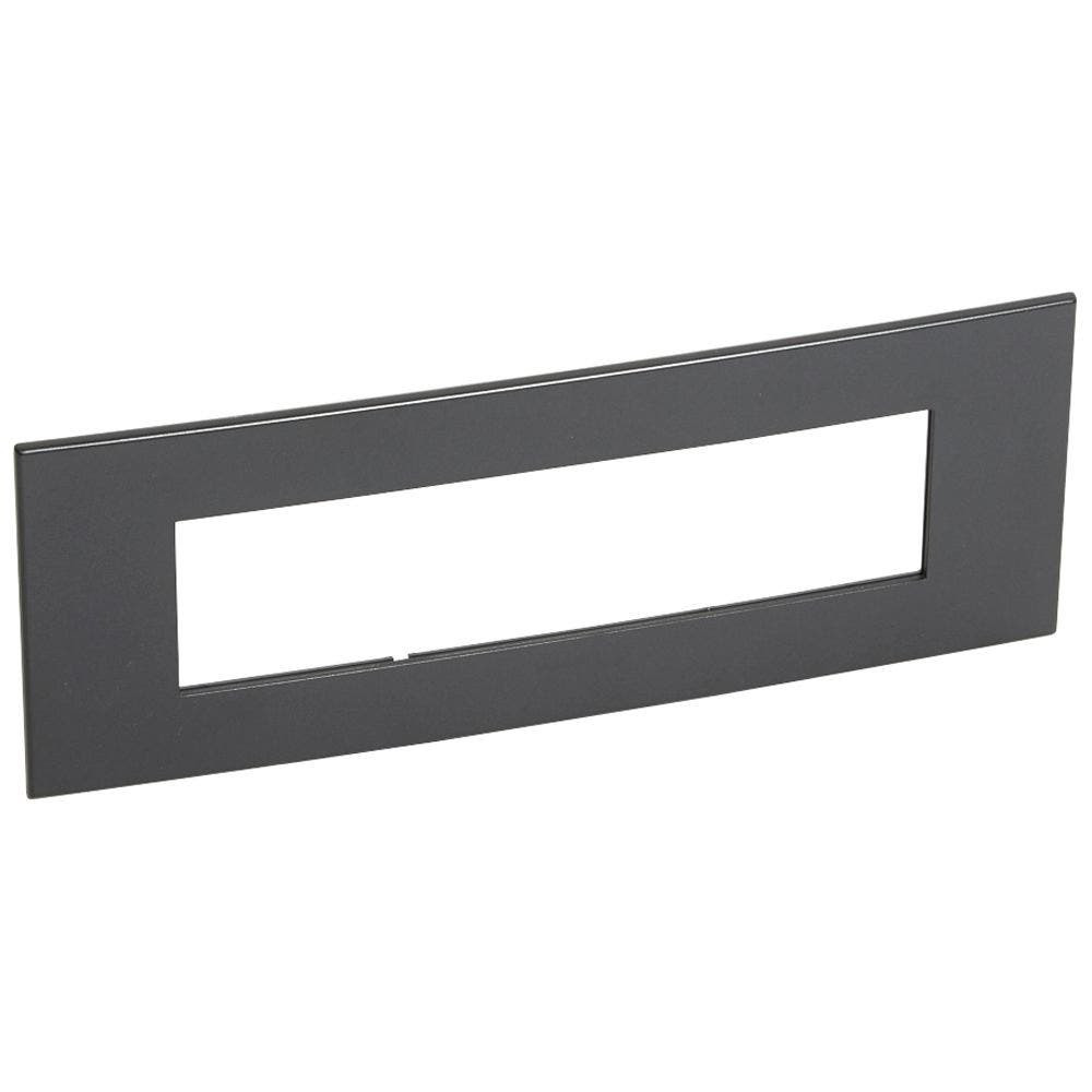 LEGRAND - Plate 8Mod w/ Support Frame BS, Graphite Arteor