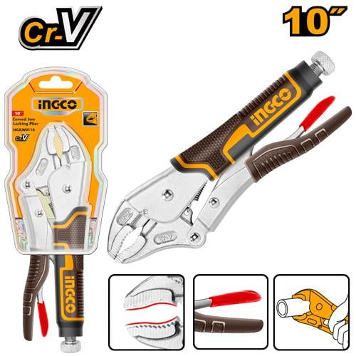 Curved jaw locking plier 10" زرادية كلابة كبس 10" انكو راس منحنى