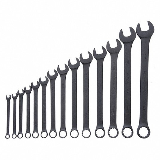 Combination Wrench Set, Black Oxide