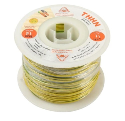 Riyadh Cables American Power Cord - Size 12 - 500 feet - 600 V - Green x Yellow