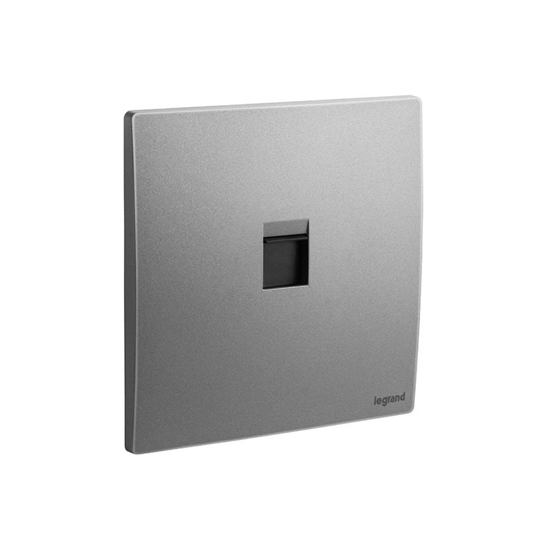 LEGRAND - Keystone Adapter Mallia Senses, 1 Gang, Dark Silver