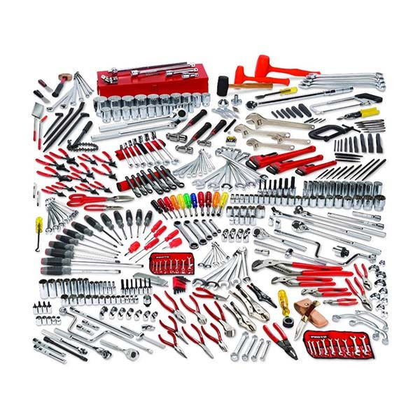 PROTO - Advanced Maintenance Tool Set with Roller Cabinet J442742-8RD and Top Chest J442719-12RD-D, 400 Pieces