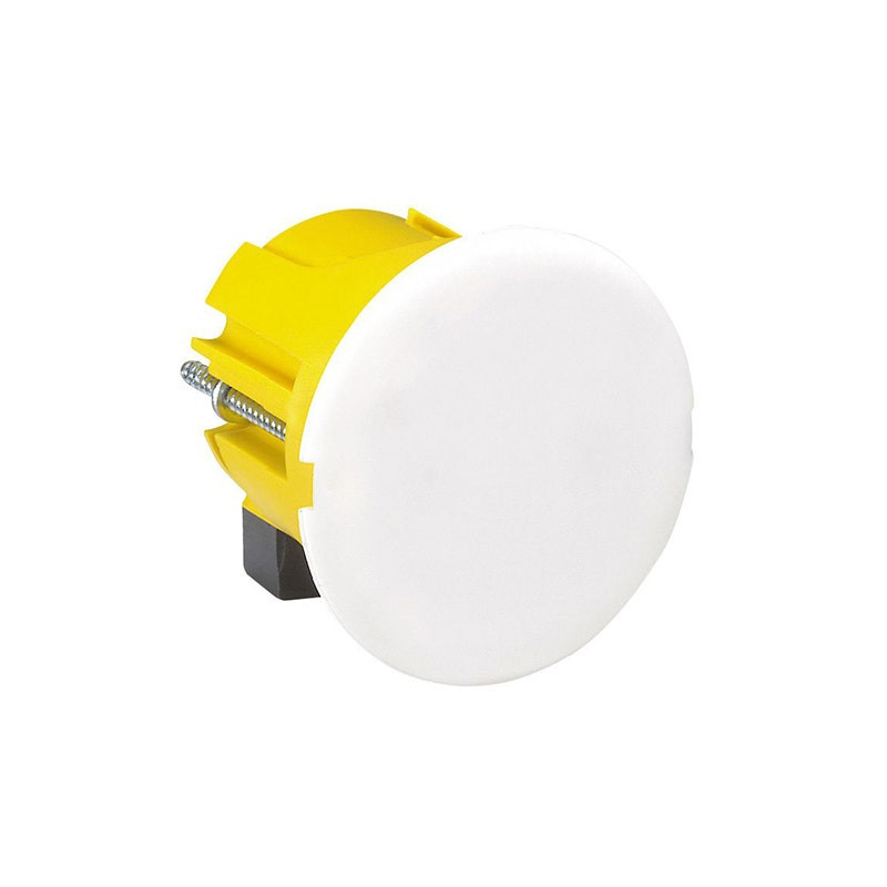 LEGRAND - Light Box Batibox, with Finishing Cover for Wall Lamp, Ø40mm, Depth 40 mm, Drywall