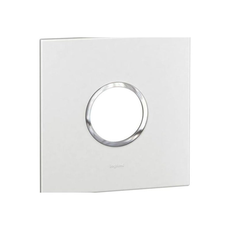 LEGRAND - Plate Arteor, Italian/US, 2 Modules, Round, 4"x4", White