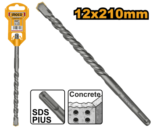 SDS Plus Hammer Drill Bit 12X210mm ريشة دريل بلك 210*12 ملم