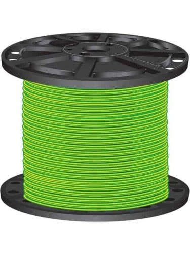 Riyadh Cables British Power Cord - 1.5 mm - 450/750 V - 91.5 m - Green x Yellow