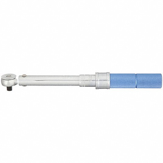 Micrometer Torque Wrench, Foot-Pound/Newton-Meter, 3/8 inch Drive Size, 15 ft-lb to 80 ft-lb