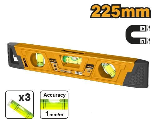 With magnet 225mmميزان ماء صناعي 225 ملم ممغنط