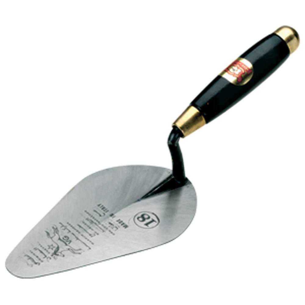 Oval wooden handle ruler - 18 cm - black-gold-silver