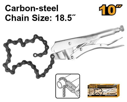 Chain clamp locking plier 10"زرادية فك فلتر 10 انش